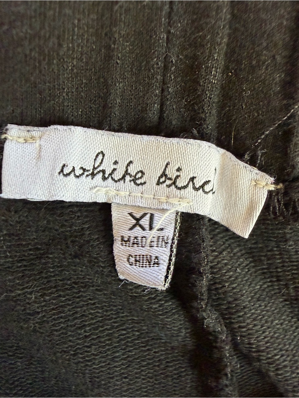 White Birch Black Wide Leg Lounge Pants - Picture 5 of 6